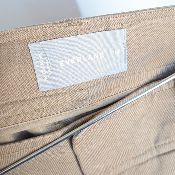 Everlane The Draper Pleated Wide Leg High Rise Pants in Buttersmooth , size 10R - Picture 3 of 9